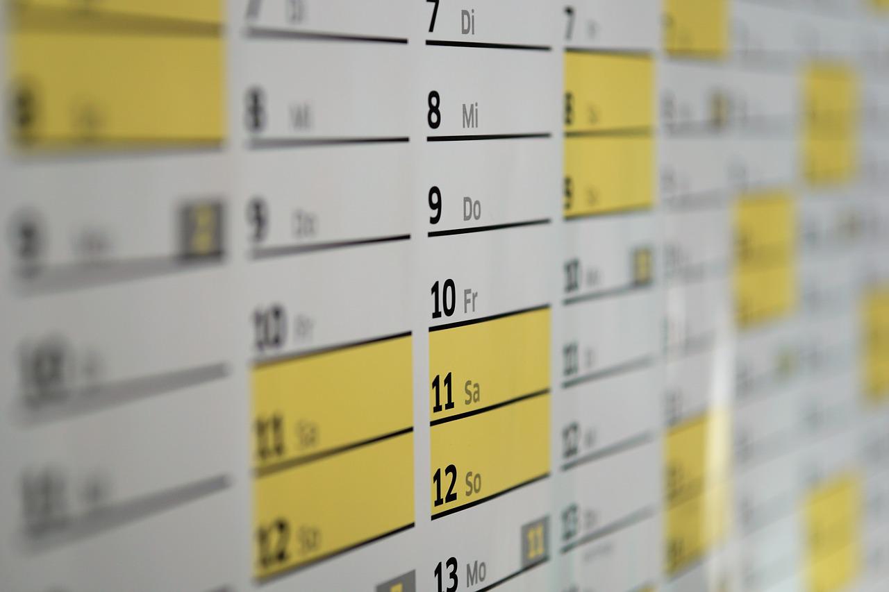 Calendrier de projet